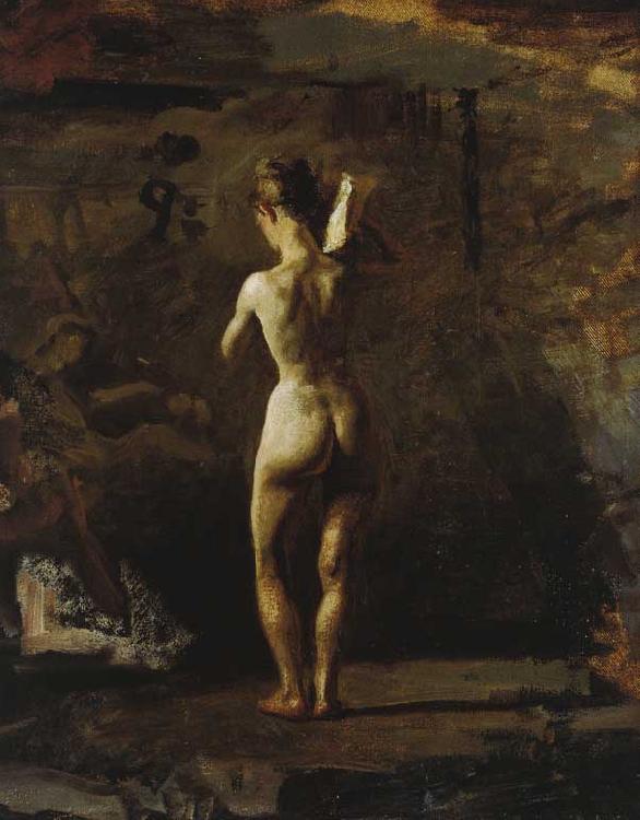 Thomas Eakins Study for William Rush Carving His Allegorical Figure of the Schuylkill River